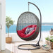 EEI-2273-GRY-RED Outdoor/Patio Furniture/Outdoor Chairs