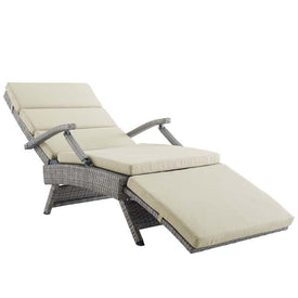 Envisage Outdoor Patio Wicker Rattan Chaise Lounge Chair