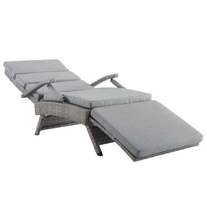 EEI-2301-LGR-GRY Outdoor/Patio Furniture/Outdoor Chaise Lounges