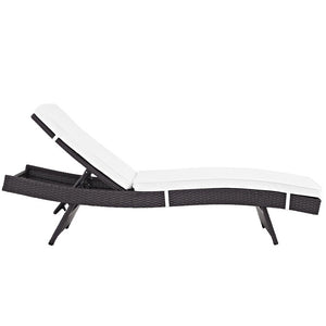 EEI-2430-EXP-WHI-SET Outdoor/Patio Furniture/Outdoor Chaise Lounges