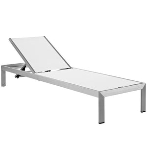 EEI-2470-SLV-WHI-SET Outdoor/Patio Furniture/Patio Conversation Sets