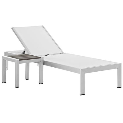 Product Image: EEI-2470-SLV-WHI-SET Outdoor/Patio Furniture/Patio Conversation Sets