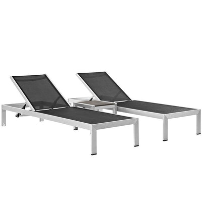 Product Image: EEI-2471-SLV-BLK-SET Outdoor/Patio Furniture/Patio Conversation Sets