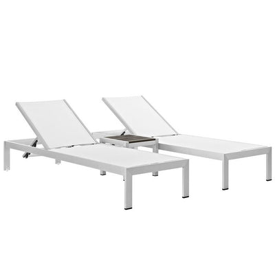 Product Image: EEI-2471-SLV-WHI-SET Outdoor/Patio Furniture/Patio Conversation Sets