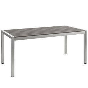 EEI-2483-SLV-BLK-SET Outdoor/Patio Furniture/Patio Dining Sets