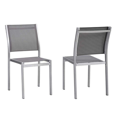 Product Image: EEI-2585-SLV-GRY-SET Outdoor/Patio Furniture/Patio Conversation Sets