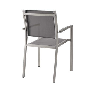 EEI-2586-SLV-GRY-SET Outdoor/Patio Furniture/Patio Conversation Sets