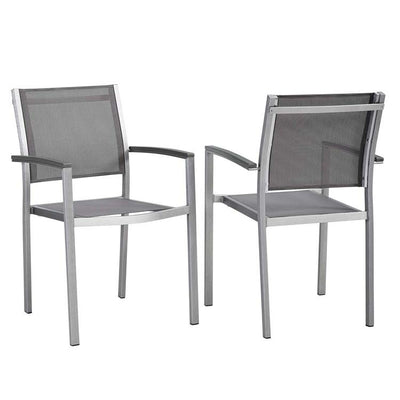 Product Image: EEI-2586-SLV-GRY-SET Outdoor/Patio Furniture/Patio Conversation Sets
