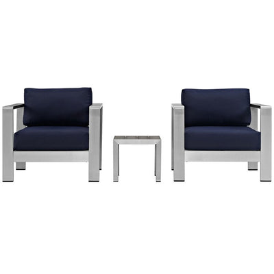 Product Image: EEI-2599-SLV-NAV Outdoor/Patio Furniture/Patio Conversation Sets