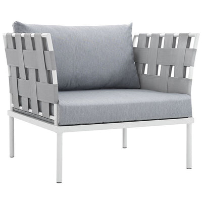 Product Image: EEI-2602-WHI-GRY Outdoor/Patio Furniture/Outdoor Chairs