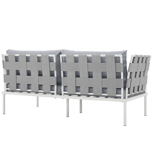 EEI-2603-WHI-GRY Outdoor/Patio Furniture/Outdoor Sofas