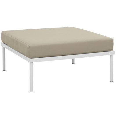 Product Image: EEI-2609-WHI-BEI Outdoor/Patio Furniture/Outdoor Ottomans
