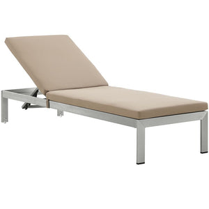 EEI-2660-SLV-MOC Outdoor/Patio Furniture/Outdoor Chaise Lounges