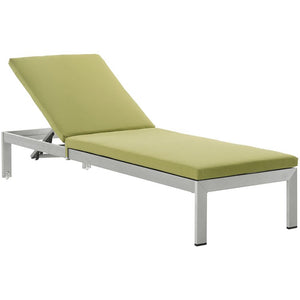 EEI-2660-SLV-PER Outdoor/Patio Furniture/Outdoor Chaise Lounges