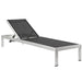 EEI-2660-SLV-TRQ Outdoor/Patio Furniture/Outdoor Chaise Lounges