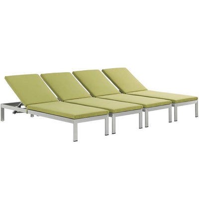 Product Image: EEI-2738-SLV-PER-SET Outdoor/Patio Furniture/Outdoor Chaise Lounges