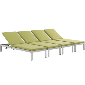 EEI-2738-SLV-PER-SET Outdoor/Patio Furniture/Outdoor Chaise Lounges