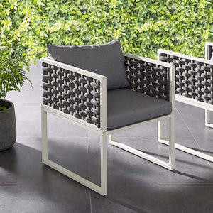 EEI-3053-WHI-GRY Outdoor/Patio Furniture/Outdoor Chairs
