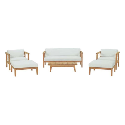Product Image: EEI-3109-NAT-WHI-SET Outdoor/Patio Furniture/Patio Conversation Sets