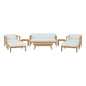 EEI-3110-NAT-WHI-SET Outdoor/Patio Furniture/Patio Conversation Sets