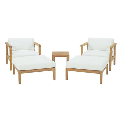 Product Image: EEI-3113-NAT-WHI-SET Outdoor/Patio Furniture/Patio Conversation Sets