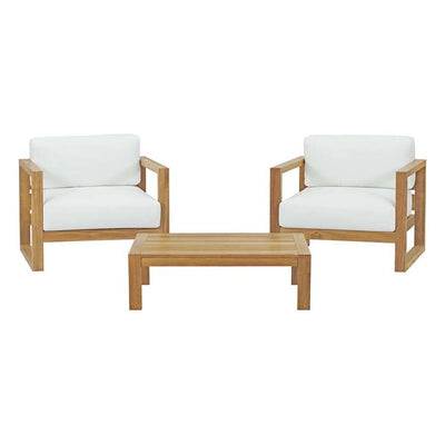 Product Image: EEI-3114-NAT-WHI-SET Outdoor/Patio Furniture/Patio Conversation Sets