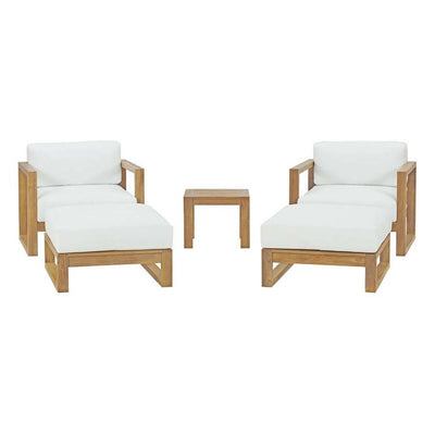 Product Image: EEI-3115-NAT-WHI-SET Outdoor/Patio Furniture/Patio Conversation Sets