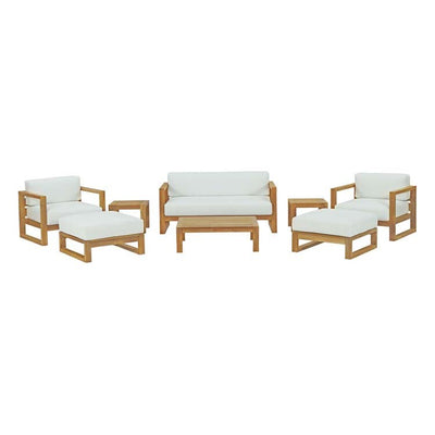 Product Image: EEI-3117-NAT-WHI-SET Outdoor/Patio Furniture/Patio Conversation Sets