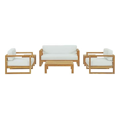 Product Image: EEI-3118-NAT-WHI-SET Outdoor/Patio Furniture/Patio Conversation Sets