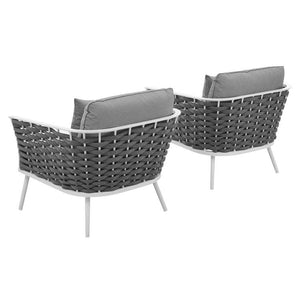 EEI-3162-WHI-GRY-SET Outdoor/Patio Furniture/Outdoor Chairs