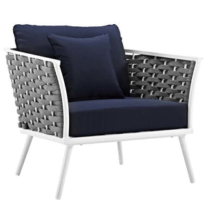 EEI-3162-WHI-NAV-SET Outdoor/Patio Furniture/Outdoor Chairs