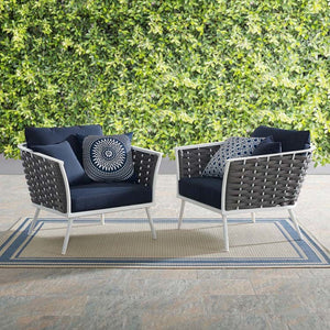 EEI-3162-WHI-NAV-SET Outdoor/Patio Furniture/Outdoor Chairs