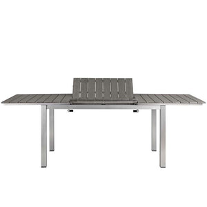 EEI-3202-SLV-BLK-SET Outdoor/Patio Furniture/Patio Dining Sets