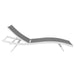 EEI-3300-WHI-GRY Outdoor/Patio Furniture/Outdoor Chaise Lounges