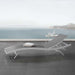 EEI-3300-WHI-GRY Outdoor/Patio Furniture/Outdoor Chaise Lounges