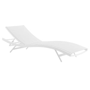 EEI-3300-WHI-WHI Outdoor/Patio Furniture/Outdoor Chaise Lounges