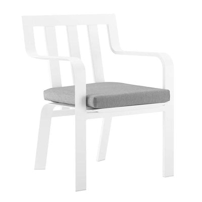 Product Image: EEI-3571-WHI-GRY Outdoor/Patio Furniture/Outdoor Chairs