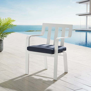 EEI-3571-WHI-NAV Outdoor/Patio Furniture/Outdoor Chairs