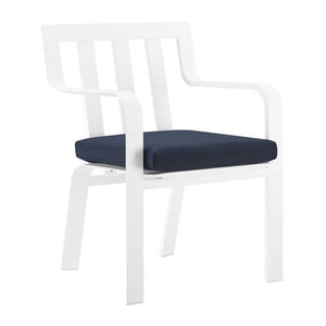 EEI-3571-WHI-NAV Outdoor/Patio Furniture/Outdoor Chairs