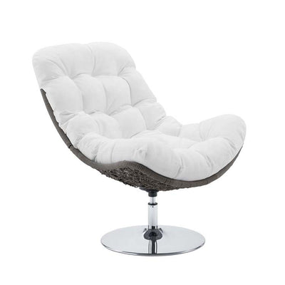 Product Image: EEI-3616-LGR-WHI Outdoor/Patio Furniture/Outdoor Chairs