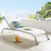 EEI-3721-WHI Outdoor/Patio Furniture/Outdoor Chaise Lounges