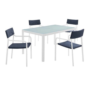 EEI-3796-WHI-NAV Outdoor/Patio Furniture/Patio Dining Sets