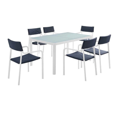 Product Image: EEI-3797-WHI-NAV Outdoor/Patio Furniture/Patio Dining Sets