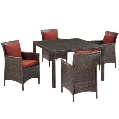Product Image: EEI-3893-BRN-CUR-SET Outdoor/Patio Furniture/Patio Conversation Sets