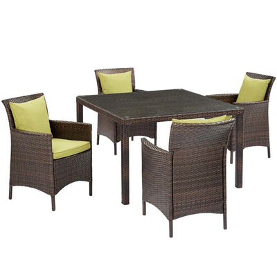 Product Image: EEI-3893-BRN-PER-SET Outdoor/Patio Furniture/Patio Conversation Sets