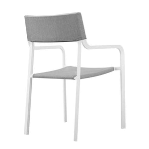 EEI-3962-WHI-GRY Outdoor/Patio Furniture/Outdoor Chairs