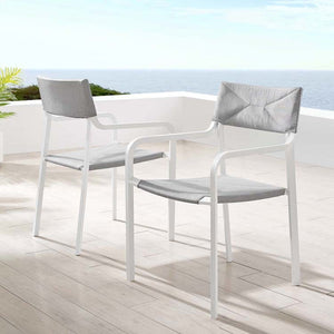 EEI-3962-WHI-GRY Outdoor/Patio Furniture/Outdoor Chairs