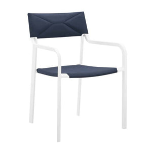 EEI-3962-WHI-NAV Outdoor/Patio Furniture/Outdoor Chairs