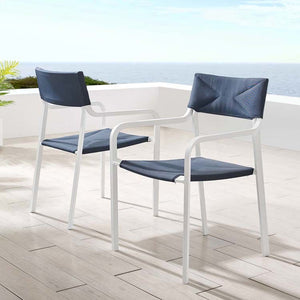 EEI-3962-WHI-NAV Outdoor/Patio Furniture/Outdoor Chairs