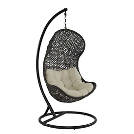 Parlay Outdoor Patio Swing Lounge Chair with Stand